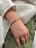 10K Yellow Gold 6mm Polished Bangle, Tube Bracelet, 7