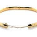 10K Yellow Gold 6mm Polished Bangle, Tube Bracelet, 7