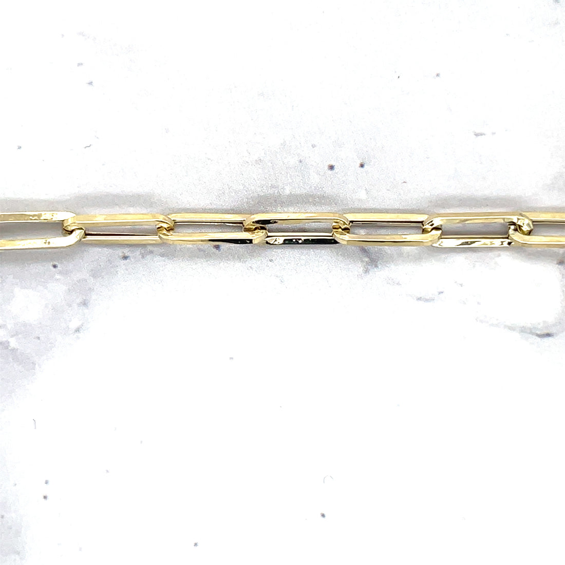 14K Yellow Gold 17" Lariat Paperclip Necklace, Y-Necklace, 4mm Wide, Fashion Necklace, Real Gold, Women