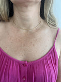14K Yellow Gold Choker Necklace 16