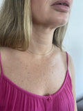 14K Yellow Gold Choker Necklace 16