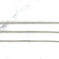 Solid 14K White Gold Franco Necklace, 16