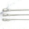 Solid 14K White Gold Franco Necklace, 16
