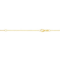 Solid 14K Gold 0.85mm Double Extendable Cable Link Chain Necklace, 16