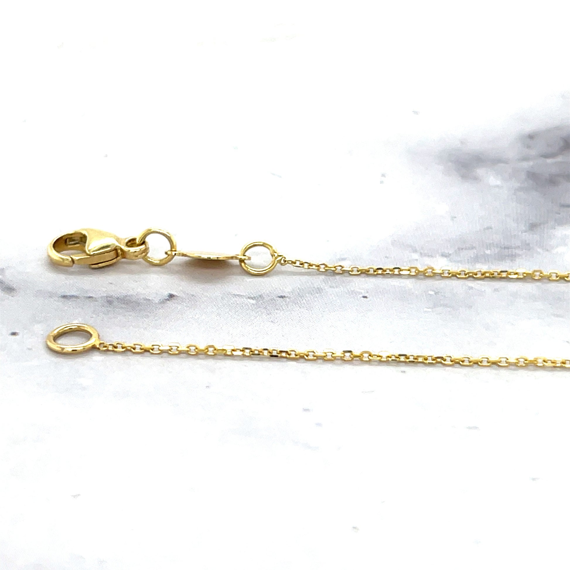 14K Yellow Gold 17 inch Sculptural Bar Lariat Chain Y-Necklace