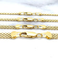 14K Yellow Gold Bismark Chain Necklace 16