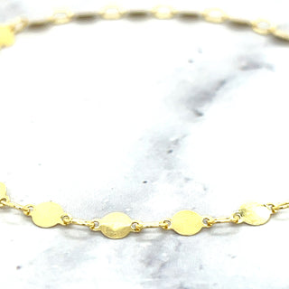 14K Gold 7" Polished Round Mirror Chain Bracelet, 4mm Wide, Real Gold Bracelet, Yellow Gold Bracelet, White Gold Bracelet, Women