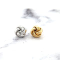 14K Gold Chic 10MM Love Knot Stud Earrings, Real Gold Stud Earring, 14K White Gold Earring , 14K Yellow Gold Earring, Knot Earring, Women