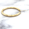 14K Yellow Gold 15mm 20mm 25mm 35mm Diamond Cut Textured Design Hoop Earring, 3mm Thick, Gift For Her, Women