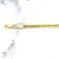 14K Yellow Gold Square Franco Chain with Lobster claw Lock, 3mm Wide, 18