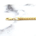 14K Yellow Gold Square Franco Chain with Lobster claw Lock, 3mm Wide, 18