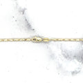 Solid 14K Yellow Gold Lumina Chain with Lobster claw Lock, 18