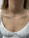 Solid 14K Gold Round Omega Chain, 1.5mm Wide, 16