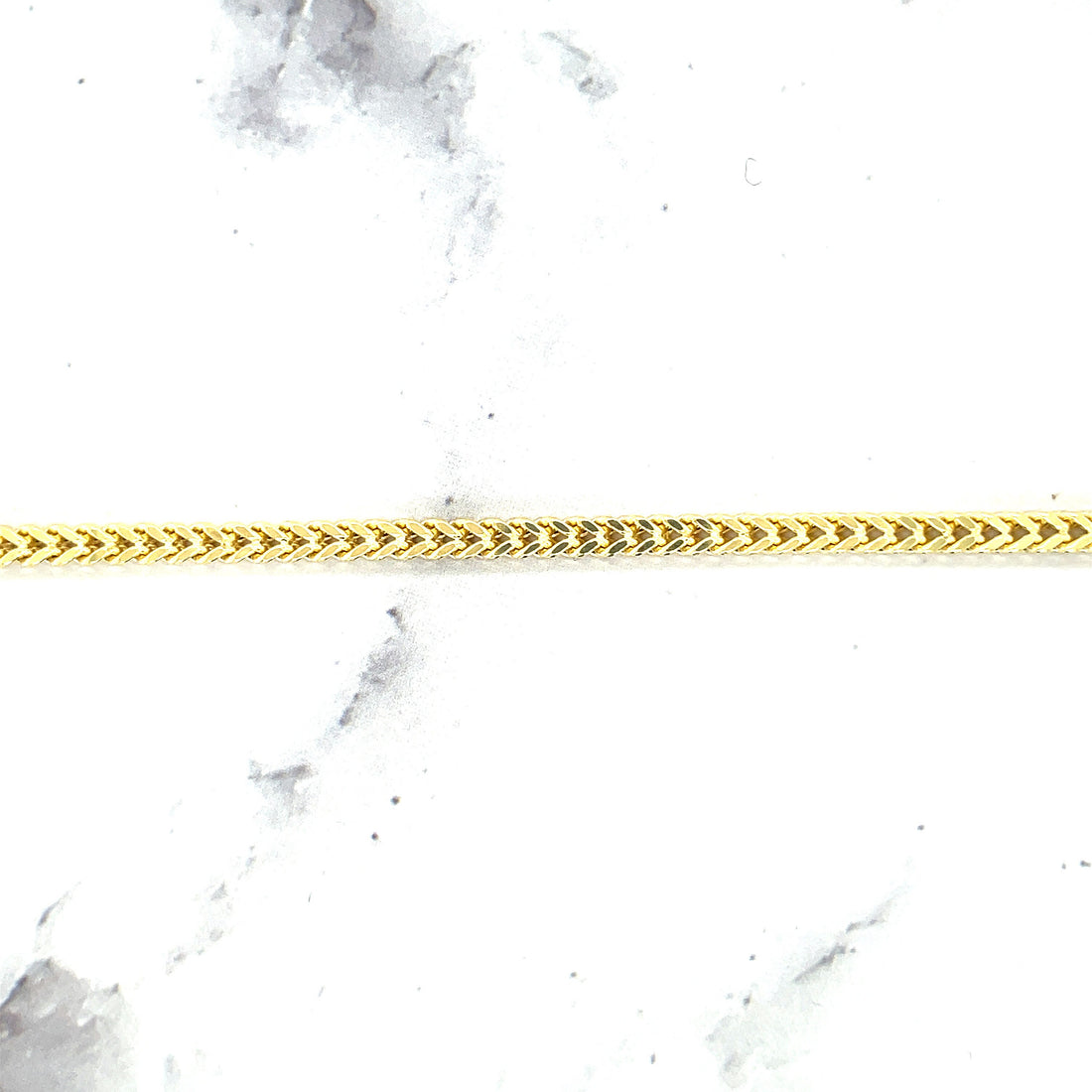 14K Yellow Gold Square Franco Chain with Lobster claw Lock, 3mm Wide, 18" 20" 24", Real Gold Necklace, Women, Unisex