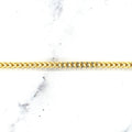 14K Yellow Gold Square Franco Chain with Lobster claw Lock, 3mm Wide, 18