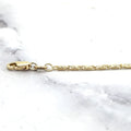 Solid 14K Yellow Gold Lumina Chain with Lobster claw Lock, 18