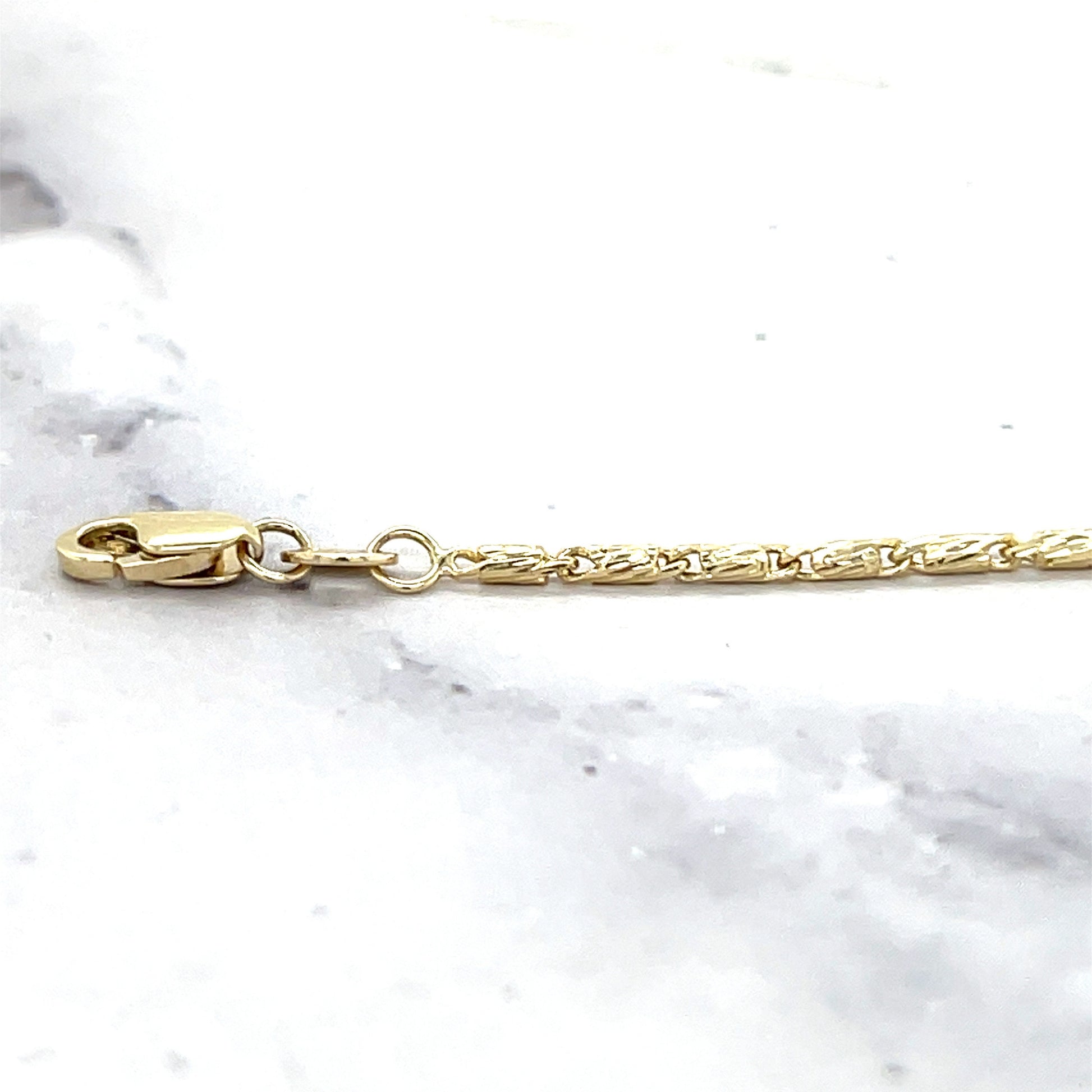 Solid 14K Yellow Gold Lumina Chain with Lobster claw Lock, 18" 20" 22", 1.5mm Wide, Real Gold Necklace Women