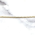 Solid 14K Yellow Gold Lumina Chain with Lobster claw Lock, 18