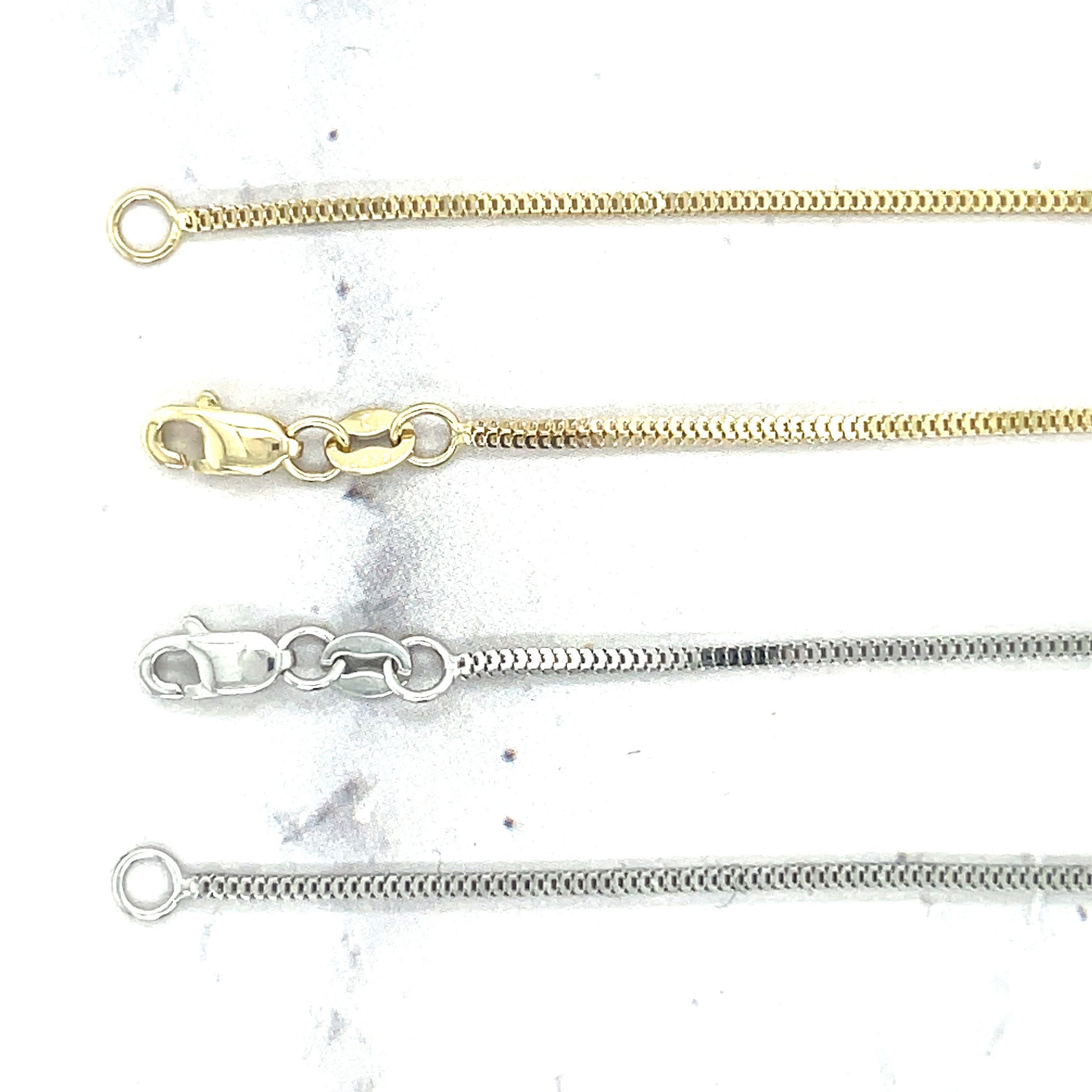 Solid 14K Yellow Gold Milano Chain 16" 18" 20", 1.1mm Wide, Lobster Lock, Diamond Cut Chain, White Gold, Real Gold Necklace, Women