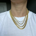 14K Yellow Gold Bismark Chain Necklace 16