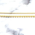 Solid 18K Yellow Gold Bead Chain with Lobster Lock, 1.5mm 2.5mm Wide, 16