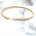 14K Yellow Gold 45mm Round Diamond Cut Hoop Earrings, 2mm Thick, Textured Hoops, Sparkle Earrings