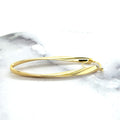 14K Yellow Gold 50x15mm Twisted Oval Hinged Hoop Earrings, 3.5mm Thick, Oval Earrings, Twist Hoops, Real Gold Hoops, Women