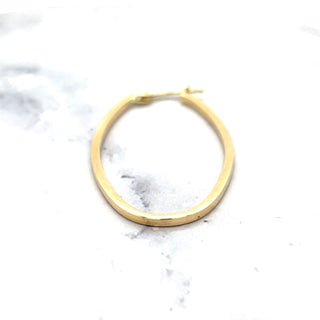 14K Yellow Gold 40x20mm Large Oval Hoop Earrings, 1.7mm Thick, Thin Hoops, Large Oval Earrings, Real Gold Hoops, Women