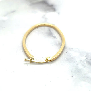 14K Yellow Gold 40x20mm Large Oval Hoop Earrings, 1.7mm Thick, Thin Hoops, Large Oval Earrings, Real Gold Hoops, Women