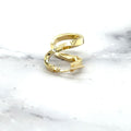 14K Yellow Gold Infinity Earring, Freeform Earrings, Twisted Earrings, Real Gold Earring, Women