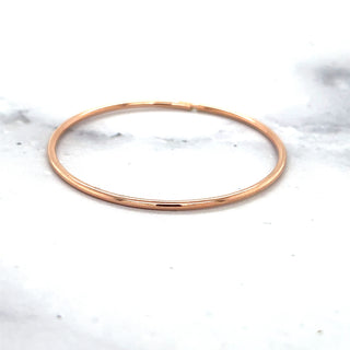 14K Rose Gold 30mm Endless Hoop Earrings, 1.2mm Thick, Thin Hoops, Continuous Hoops, Real Gold Earrings, Thin Hoops, Women