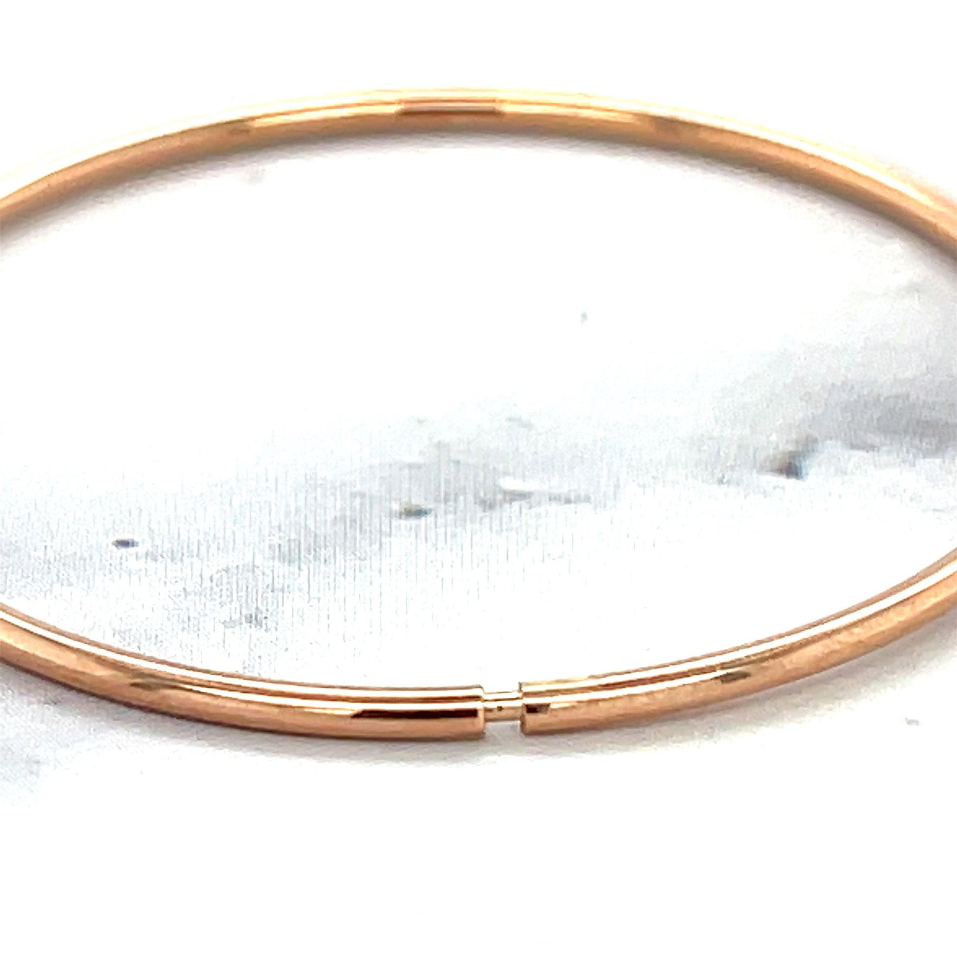 14K Rose Gold 30mm Endless Hoop Earrings, 1.2mm Thick, Thin Hoops, Continuous Hoops, Real Gold Earrings, Thin Hoops, Women