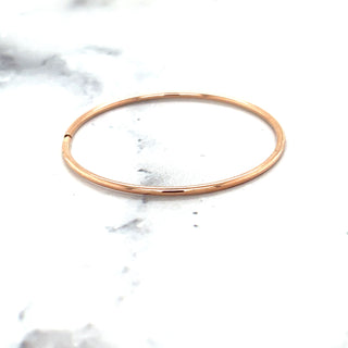 14K Rose Gold 30mm Endless Hoop Earrings, 1.2mm Thick, Thin Hoops, Continuous Hoops, Real Gold Earrings, Thin Hoops, Women