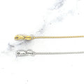 Solid 14K Gold Bead Chain with Lobster Lock, 1mm Wide, 16