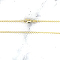 Solid 14K Gold Bead Chain with Lobster Lock, 1.5mm Wide, 16