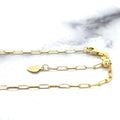 Solid 14K Yellow Gold 1.5mm Adjustable Paperclip Chain with Lobster Lock, 22