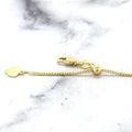 Solid 14K Gold 1mm Adjustable Franco Chain with Lobster Lock, 22