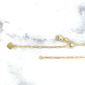 Solid 14K Yellow Gold 1.5mm Adjustable Paperclip Chain with Lobster Lock, 22