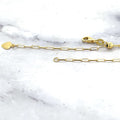 Solid 14K Yellow Gold 1.5mm Adjustable Paperclip Chain with Lobster Lock, 22