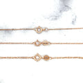 Solid 14K Rose Gold 16