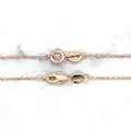 Solid 14K Rose Gold 16