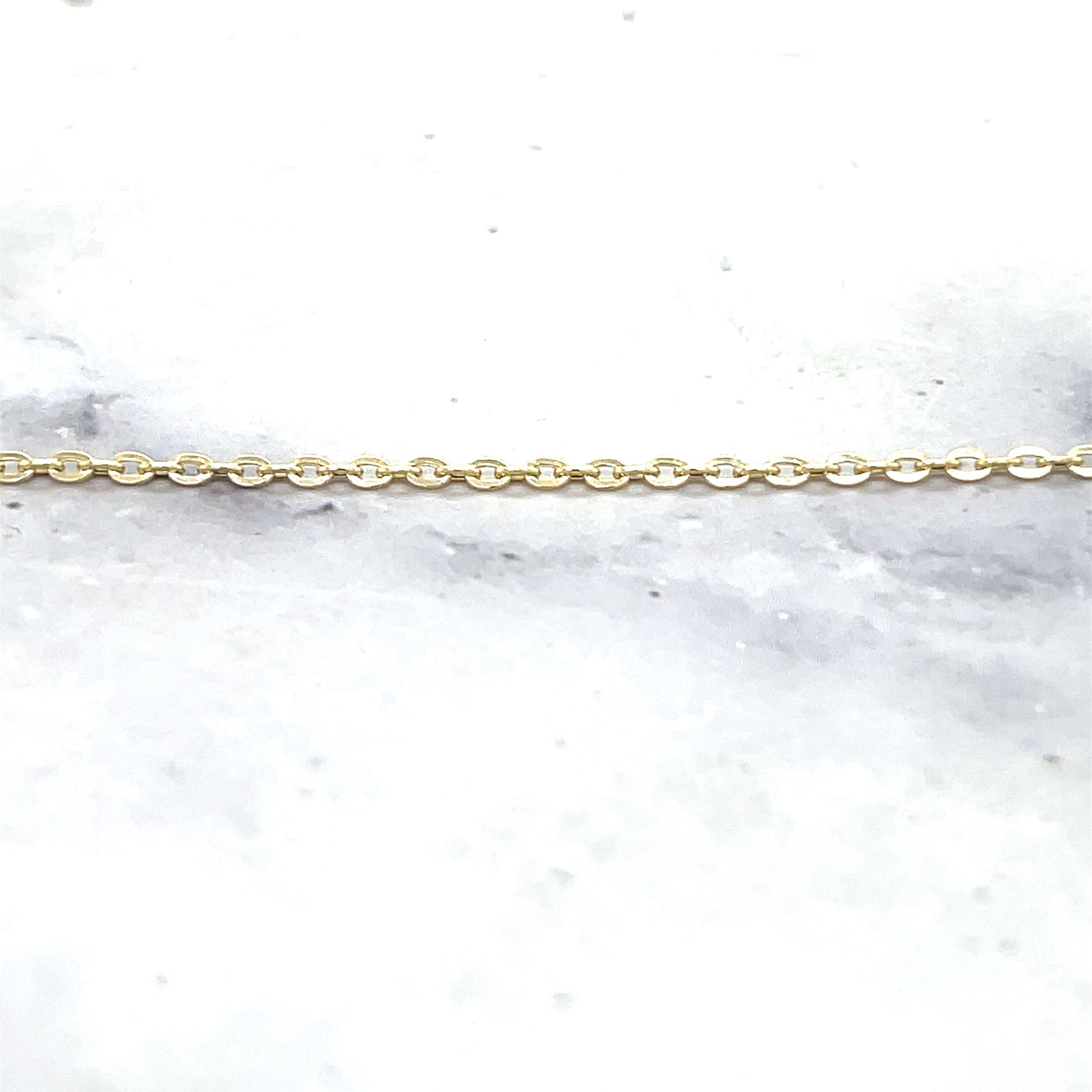 14K Gold 1.7mm Adjustable Oval Cable Chain with Endless Lock, 22" Long, Real Gold Necklace, Set Your Own Length, Women