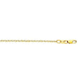 Solid 18K Yellow Gold 1mm 1.5mm Oval Cable Chain, 16