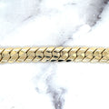 14K Yellow Gold Miami Cuban Bracelet with Box Clasp,7.5