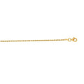 Solid 14K Gold 1.6mm Royal Rope Chain with Lobster Lock, 16