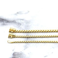 Solid 14K Yellow Gold 2.6mm 3.2mm 3.9mm Miami Cuban Link Chain, 18