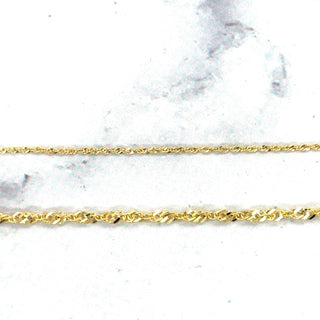 Solid 14K Yellow Gold 1.1mm 2.1mm Singapore Chain Bracelet, 7" Dainty Twisted Rope Bracelet, Real Gold Bracelet, Women