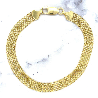 14K Yellow Gold 7.25 Inch 2.5MM 3.5MM 4.7MM 7MM Thick, Bismark Link Chain Bracelet, Real Gold