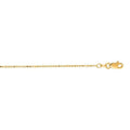 Solid 14K Yellow Gold Diamond Cut Bead Chain, 0.9mm 1.1mm, 16