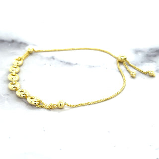 14K Yellow Gold 9.25" Puffed Mariner Link Friendship Bracelet, Bolo Bracelet, Real Gold Bracelet, Women